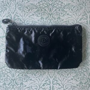 Kipling Shiny Black Clutch Pouch Wallet